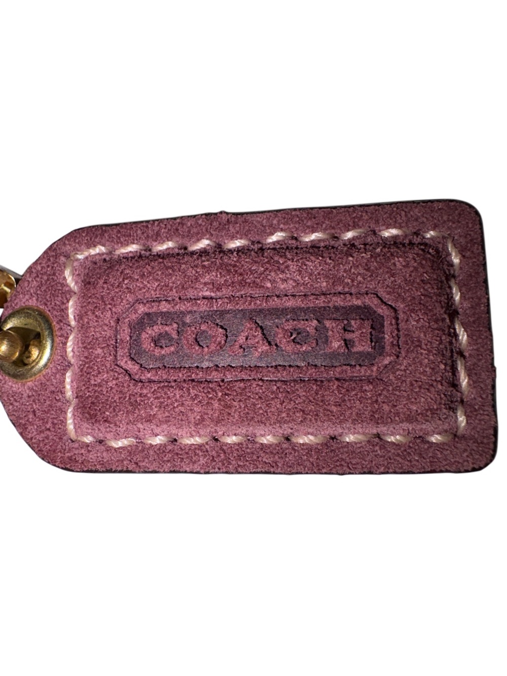 Coach Vintage 2005 Soho Suede Swing Pack in Dusty Rose with Burgundy Strap - Picture 8 of 10
